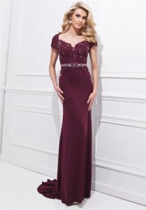 Long Burgundy Gown