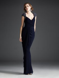 Long Navy Gown