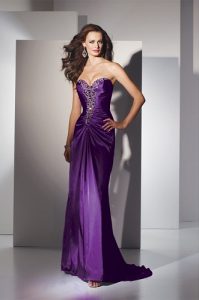 Long Purple Gowns