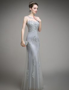 Long Silver Gown