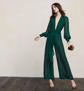 Long Sleeve Wide Leg Jumpsuit