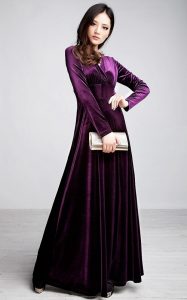 Long Velvet Gown