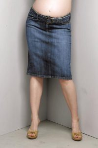 Maternity Jean Skirts