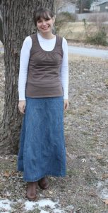 Modest Denim Skirts