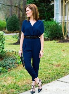 Navy Blue Jumpsuit Outfit