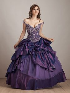 Off the Shoulder Ball Gown