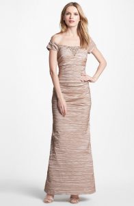 Off the Shoulder Gown Images