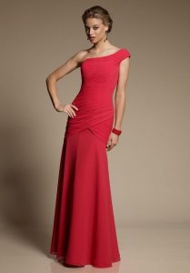 One Shoulder Long Gown