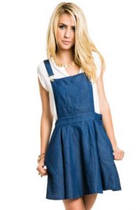 Overall Jean Skirt