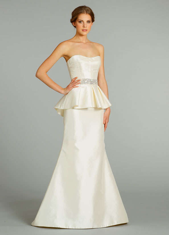 peplum gown style