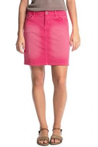 Pink Denim Skirt