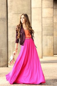 Pink Long Skirt