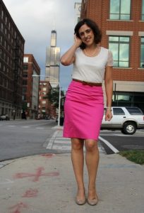 Pink Skirt Outfit