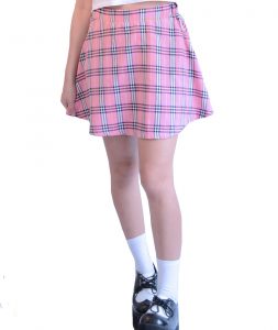 Pink Tartan Skirt