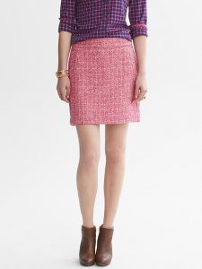 Pink Tweed Skirt