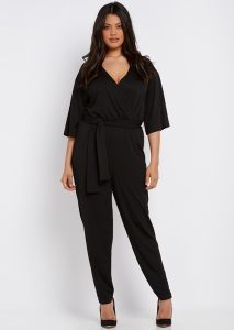 Plus Size Long Sleeve Jumpsuit