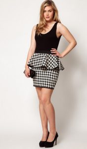 Plus Size Peplum Skirt