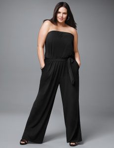 Plus Size Strapless Jumpsuit