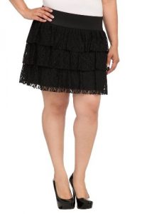 Plus Size Tiered Skirt