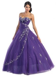 Purple Bridal Gown