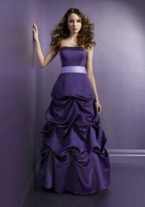 Purple Bridesmaid Gowns