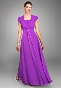 Purple Chiffon Gown