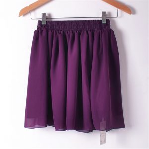 Purple Chiffon Skirt