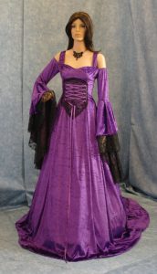 Purple Medieval Gowns