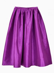 Purple Pleated Skirt