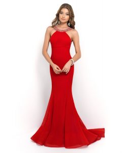 Red Beaded Gown