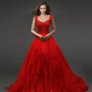 Red Bridal Gowns Images