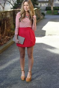 Red Bubble Skirt