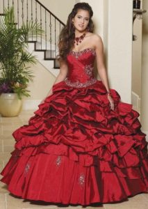 Red Gothic Ball Gowns