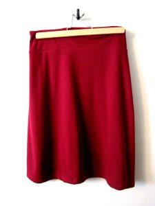 Red Jersey Skirt