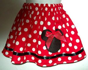 Red Minnie Mouse Skirt