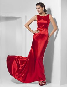 Red Satin Gown