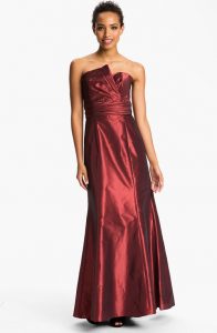 Red Taffeta Gown
