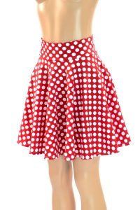 Red White Polka Dot Skirt
