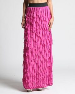 Ruffle Maxi Skirt