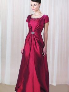 Satin Gown with Sleeves