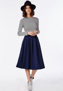 Scuba Midi Skirt