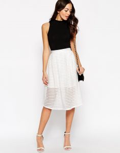 Sheer Midi Skirt