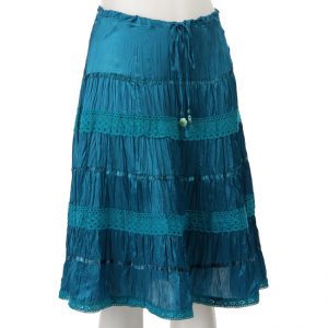 Silk Broomstick Skirt