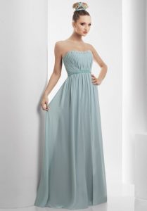 Strapless Chiffon Gown