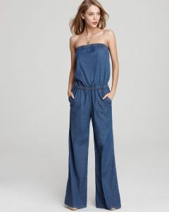 Strapless Denim Jumpsuit