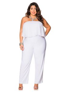 Strapless Jumpsuit Plus Size