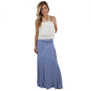 Striped Maxi Skirt