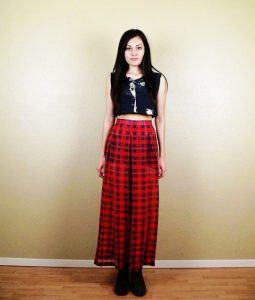 Tartan Maxi Skirt