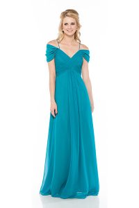 Teal Off the Sshoulder Gown