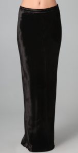 Velvet Long Skirt